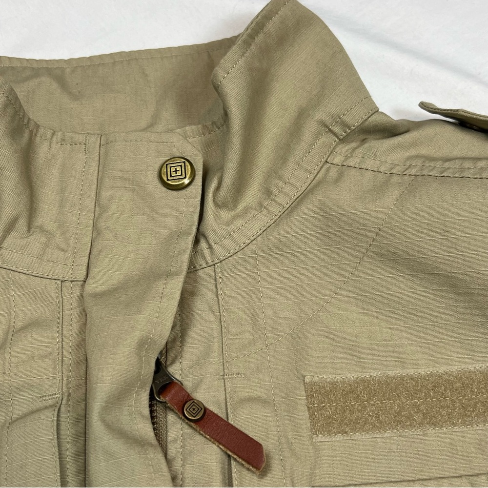 5.11 TACTICAL Taclite M-65 Ripstop Jacket Women’s Size XL Tan - Picture 11 of 11